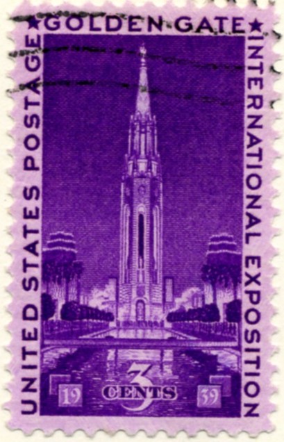 Scott 852 3 Cent Stamp Golden State Exposition b