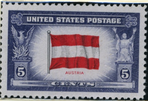 Scott 919 5 Cent Stamp Overrun Countries Issue Austria
