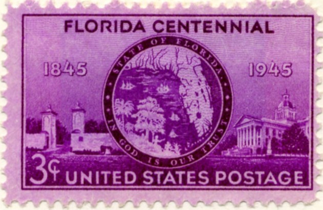 Scott 927 3 Cent Stamp Florida Centennial a