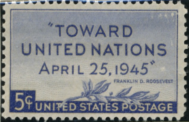 Scott 928 5 Cent Stamp Toward United Nations