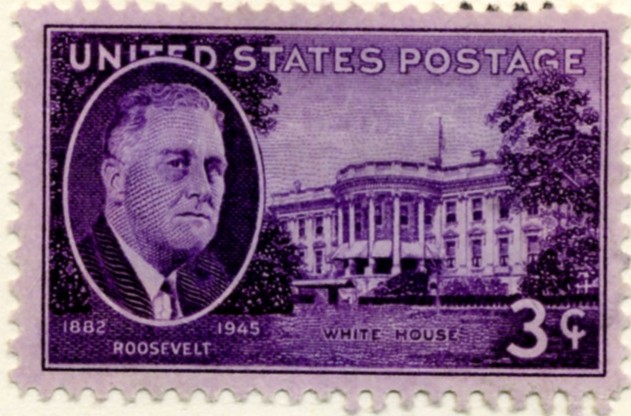 Scott 932 3 Cent Stamp Roosevelt - White House a