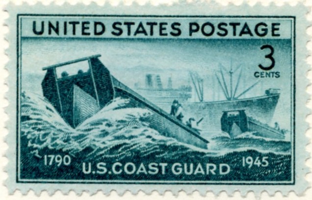 Scott 936 3 Cent Stamp Coast Guard - Landing Craft a