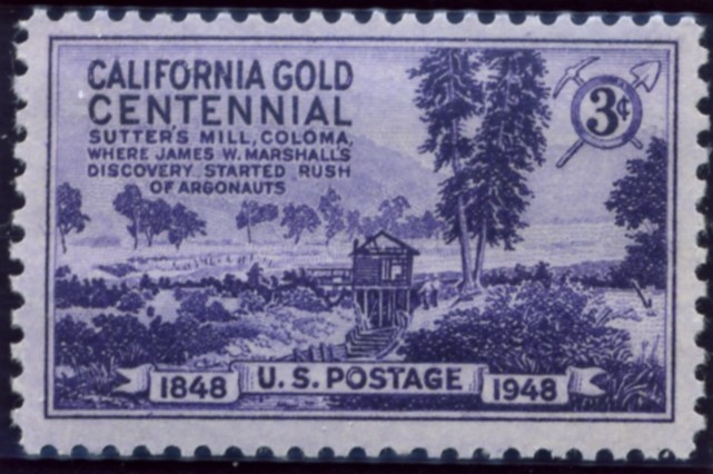 Scott 954 3 Cent Stamp Sutter's Mill California Gold Rush Centennial