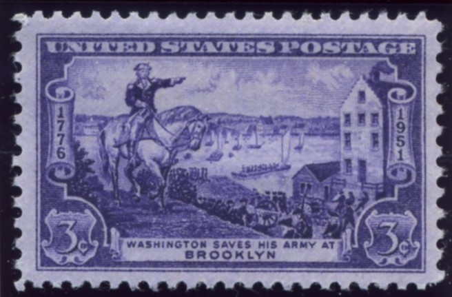 Scott 1003 3 Cent Stamp Washington Saves His Army Battle of Brooklyn