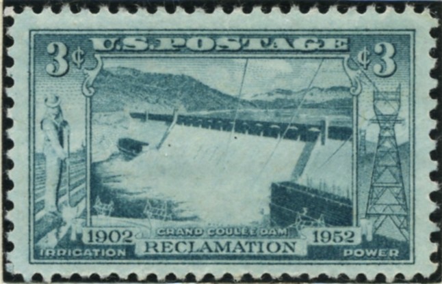 Scott 1009 3 Cent Stamp Grand Coulee Dam