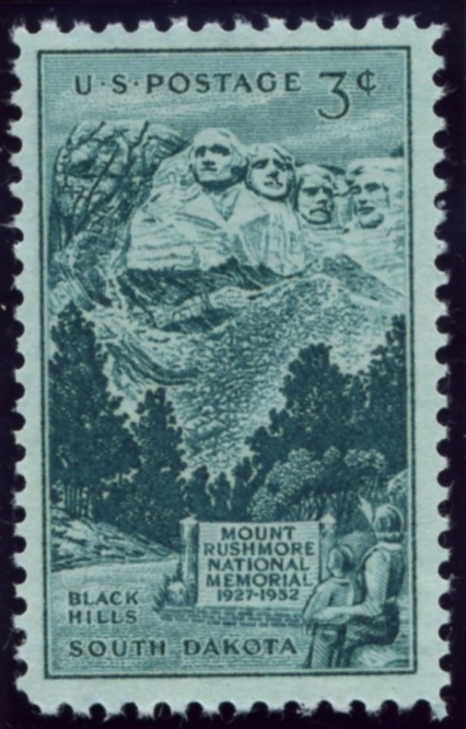 Scott 1011 3 Cent Stamp Mount Rushmore