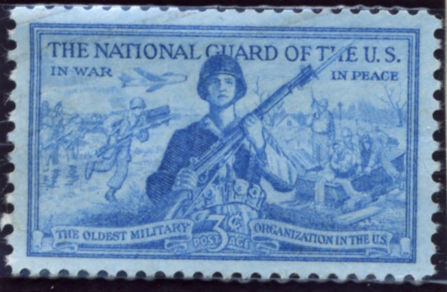 Scott 1017 3 Cent Stamp National Guard