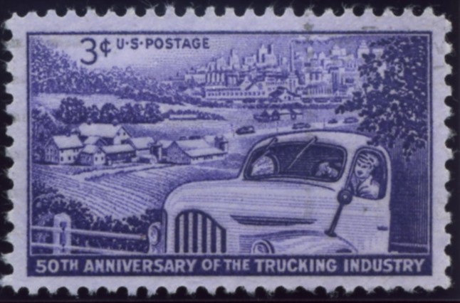 Scott 1025 3 Cent Stamp Trucking Industry