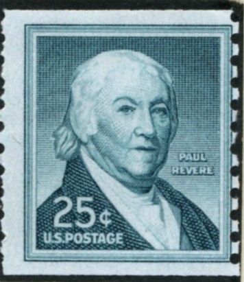 Scott 1059a 25 Cent Stamp Paul Revere coil stamp