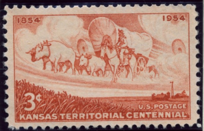 Scott 1061 3 Cent Stamp Kansas Territory Centennial