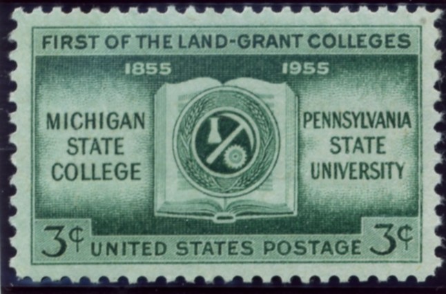 Scott 1065 3 Cent Stamp Land Grant Colleges Michigan State Pennsylvania State
