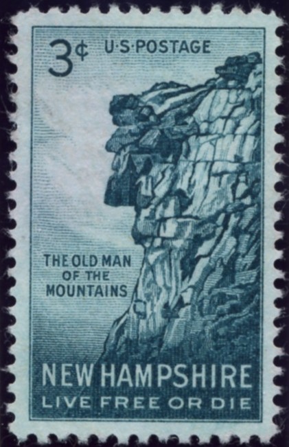 Scott 1068 3 Cent Stamp Old Man Of The Mountains New Hampshire