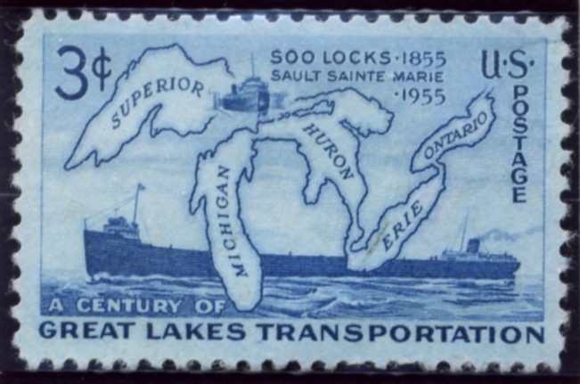 Scott 1069 3 Cent Stamp Great Lakes Transportation