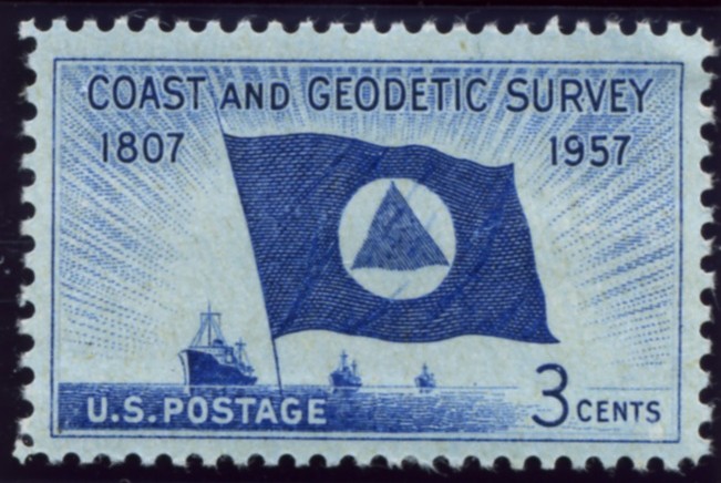 Scott 1088 3 Cent Stamp Coast and Geodetic Survey