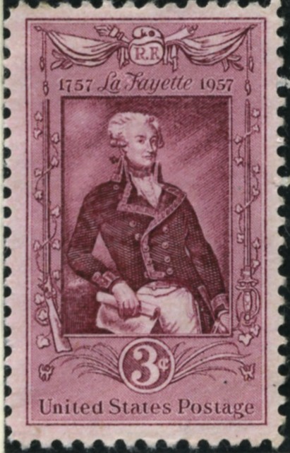 Scott 1097 3 Cent Stamp Lafayette Bicentennial