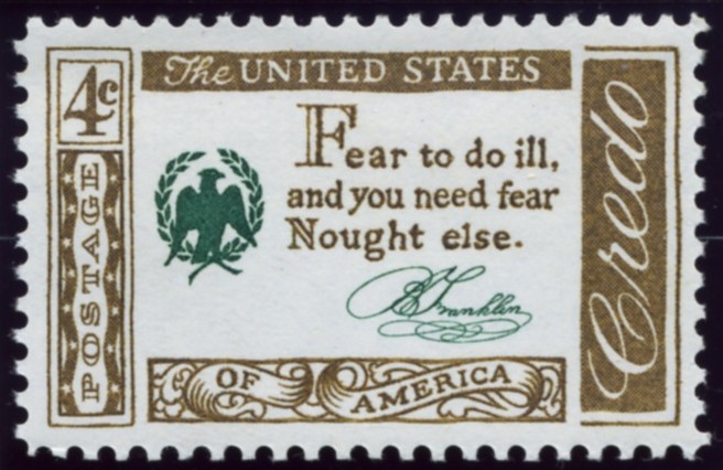 Scott 1140 4 Cent Stamp Credo - Franklin