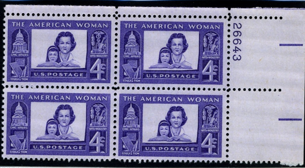 Scott 1152 4 Cent Stamp American Women Plate Block