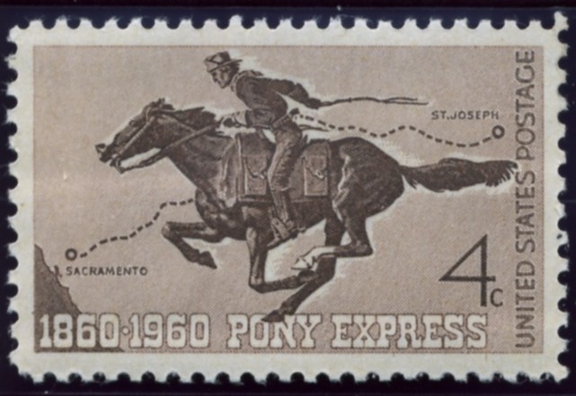 Scott 1154 4 Cent Stamp Pony Express