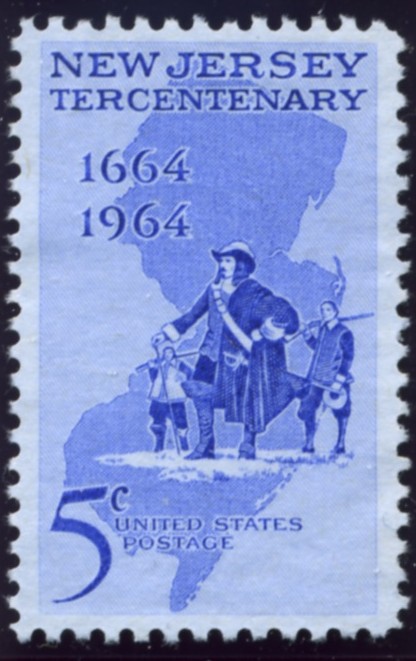 Scott 1247 5 Cent Stamp New Jersey Statehood Tercentenary