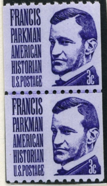 Scott 1297 3 Cent Stamp Francis Parkman perforated 10 horizontally pair