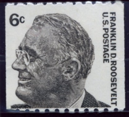 Scott 1298 6 Cent Stamp Franklin D Roosevelt perforated 10 horizontally