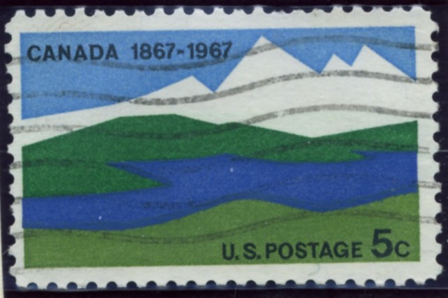 Scott 1324 5 Cent Stamp Canada Centennial