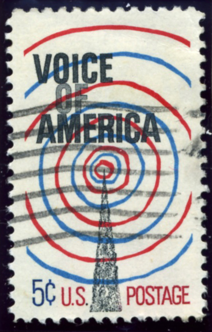 Scott 1329 5 Cent Stamp Voice of America a