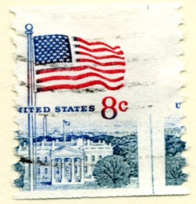Scott 1338G 8 Cent Stamp Flag and White House Coil Stamp a