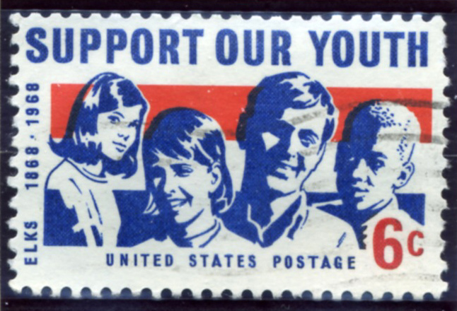 Scott 1342 6 Cent Stamp Support Our Youth a