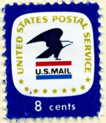 Scott 1396 8 Cent Stamp USPS Emblem a