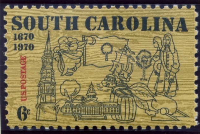 Scott 1407 6 Cent Stamp South Carolina