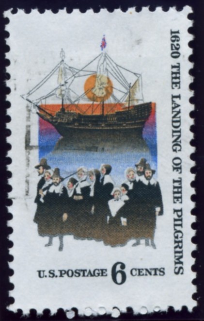 Scott 1420 6 Cent Stamp Landing Of The Pilgrims