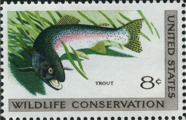 Scott 1427 8 Cent Stamp Trout