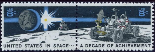 Scott 1434 to 1435 8 Cent Stamps Moon Mission