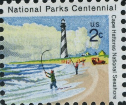 Scott 1449 2 Cent Stamp Cape Hatteras Lighthouse