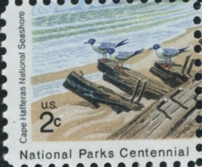 Scott 1450 2 Cent Stamp Cape Hatteras Shorebirds