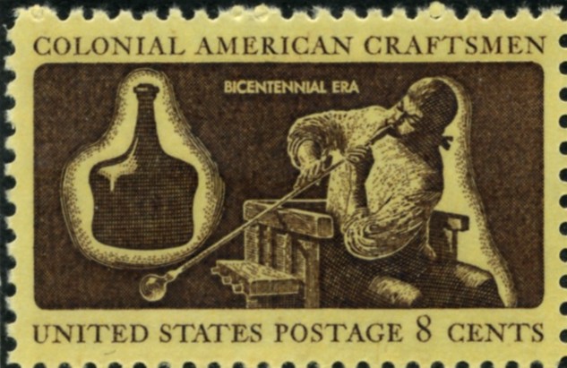 Scott 1456 8 Cent Stamp Colonial American Craftsmen Glass Blower