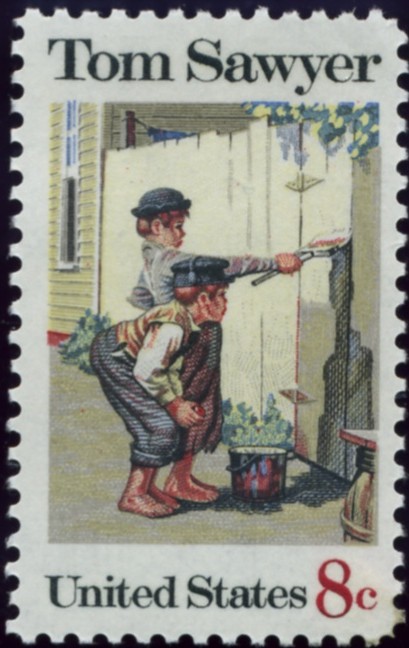 Scott 1470 8 Cent Stamp Tom Sawyer