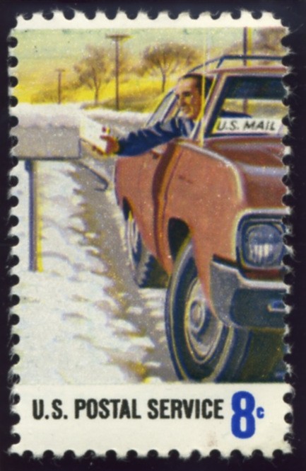 Scott 1498 8 Cent Stamp Postal Service Rural Delivery Carrier
