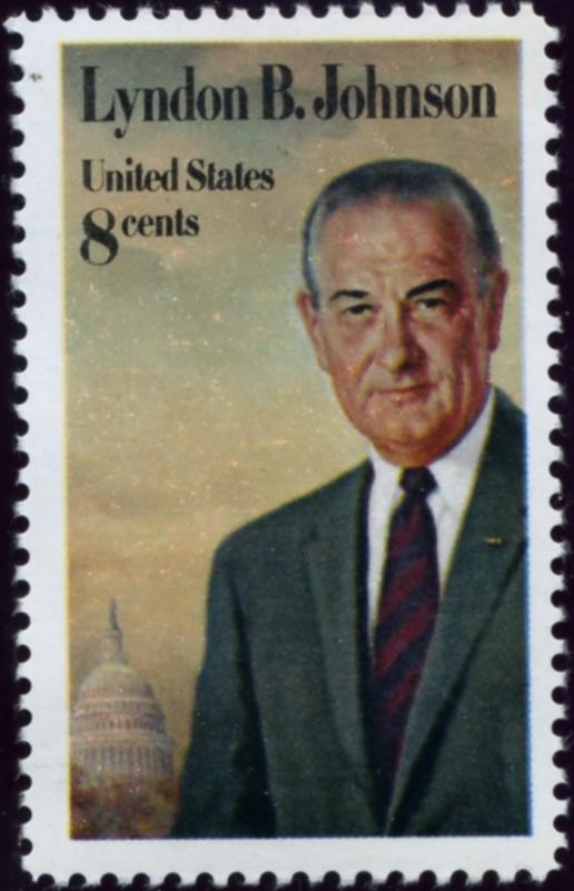 Scott 1503 8 Cent Stamp Lyndon B Johnson