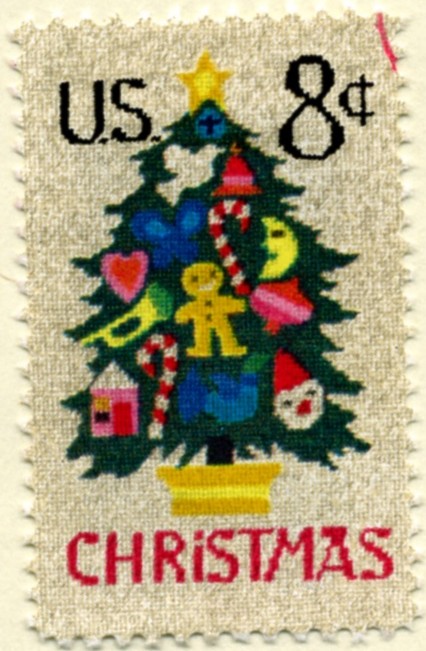 Scott 1508 8 Cent Stamp Christmas Tree a