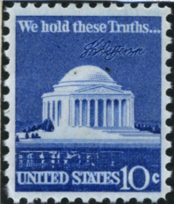 Scott 1510 10 Cent Stamp Jefferson Memorial