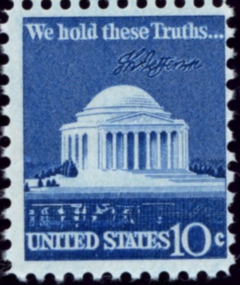 Scott 1510 10 Cent Stamp Jefferson Memorial a
