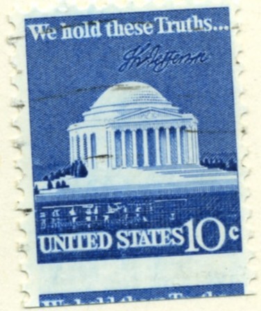 Scott 1510 10 Cent Stamp Jefferson Memorial b