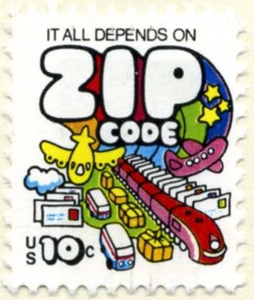 Scott 1511 10 Cent Stamp ZIP Code a