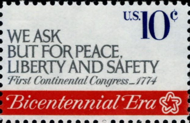 Scott 1544 10 Cent Stamp Bicentennial Era We Ask But For Peace