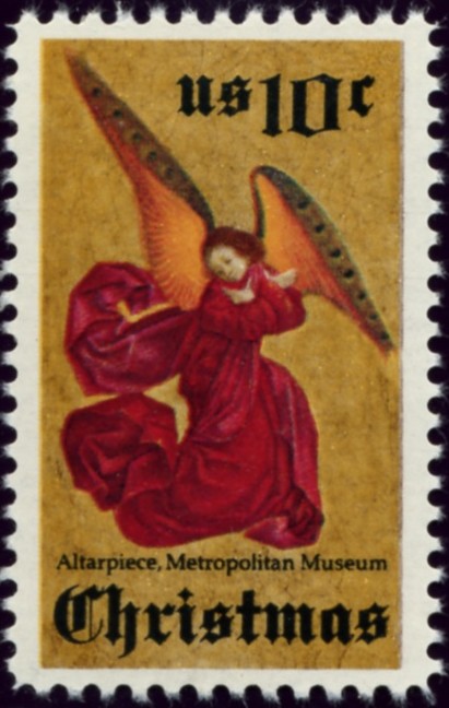 Scott 1550 10 Cent Stamp Christmas Angel a