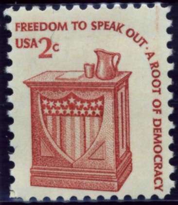 Scott 1582 2 Cent Stamp Speakers Lectern