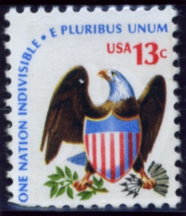 Scott 1596 13 Cent Stamp Heraldic Eagle