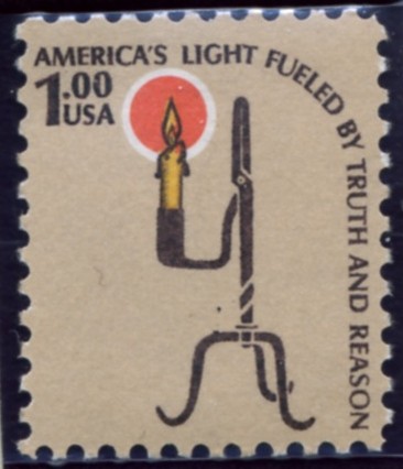 Scott 1610 1 Dollar Stamp Rush Lamp